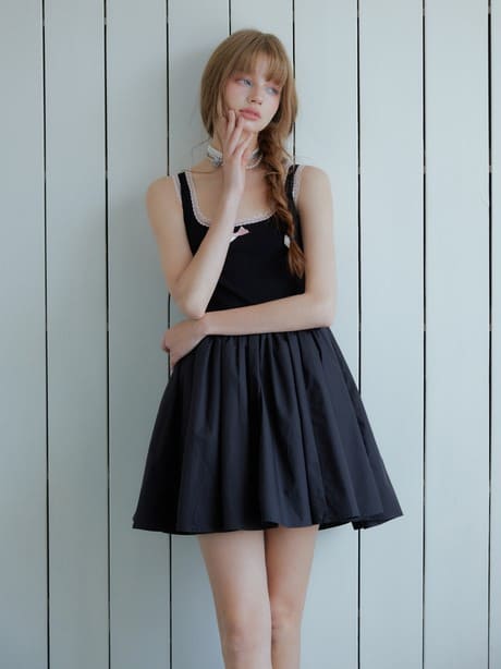 Mini Ribbon Sleeveless Dress