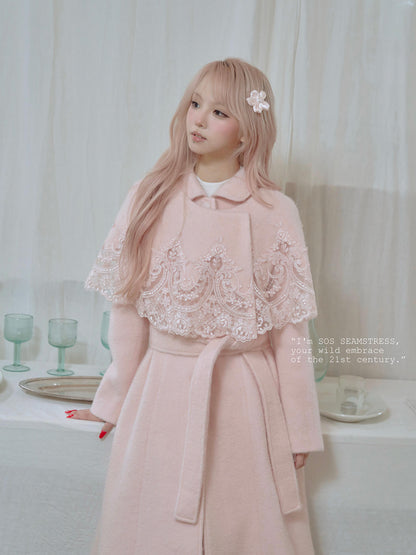 Blossom Lace Mantle Coat