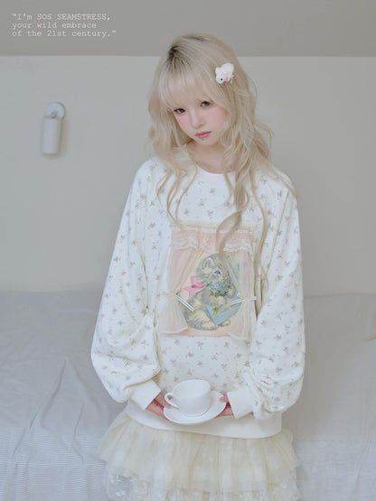 Dreamy Kitten Cameo Sweatshirt