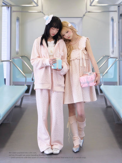 Grace Floral Ribbon Shoulder Dress