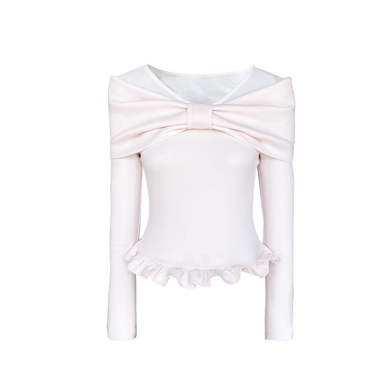 Romantic Ribbon Slim Fit Top