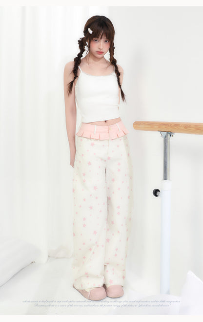 Candy Sky Star Print Pants