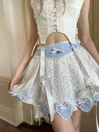 Sugar Pop Heart Ribbon Skirt