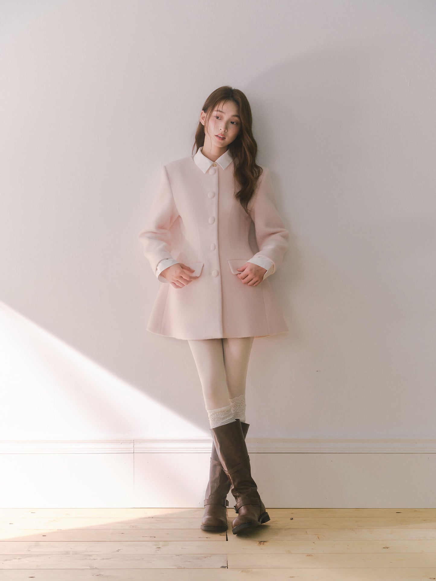 Pink Grace Silhouette Coat