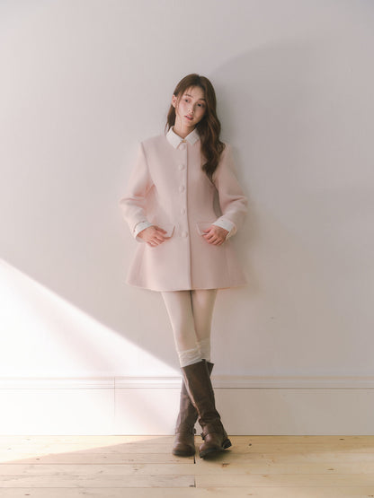Pink Grace Silhouette Coat