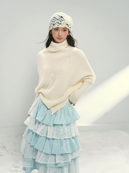 Celeste Lace Tiered Long Skirt