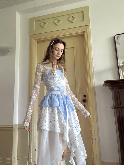 Frilly Bear Ribbon Camisole Dress（全2色）