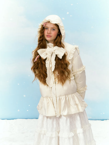 Dreamy Flounce Bow Down Jacket