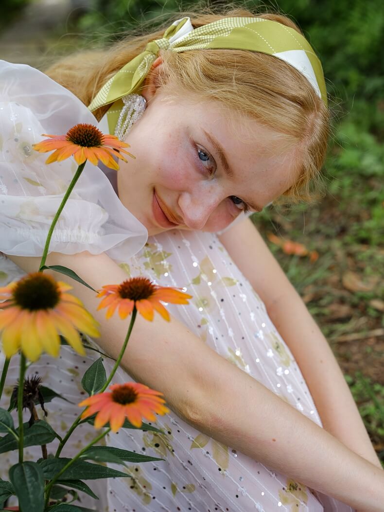 Glitter Flower 2way Dress