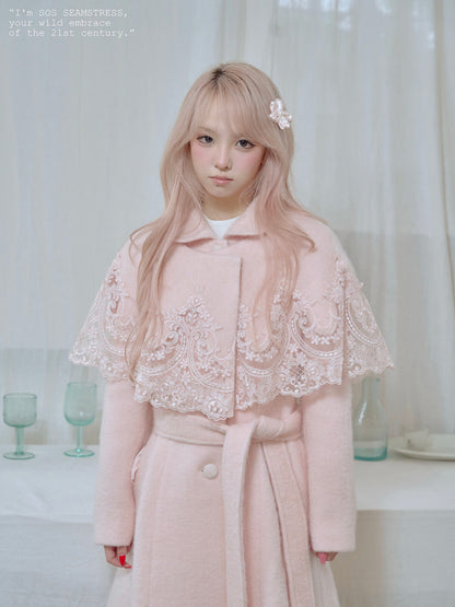 Blossom Lace Mantle Coat