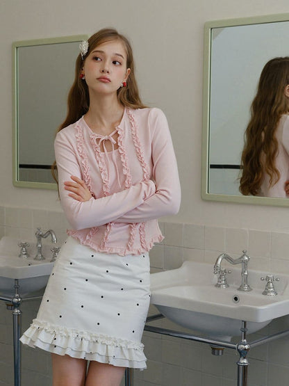 Romantic Sheer Back Ribbon Top