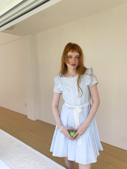 Angelic Puff Sleeve Lace Dress