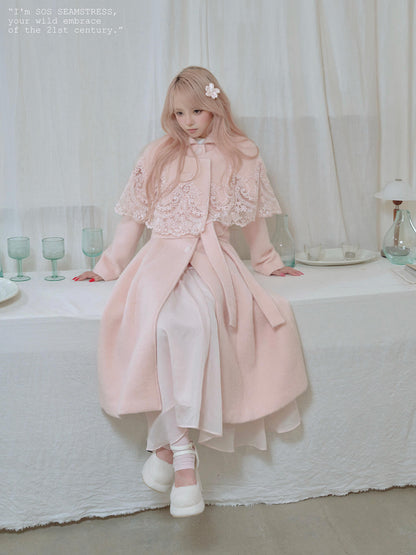 Blossom Lace Mantle Coat