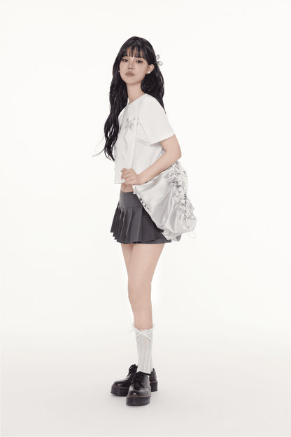 Sweet Double Ribbon T-shirt（全2色）