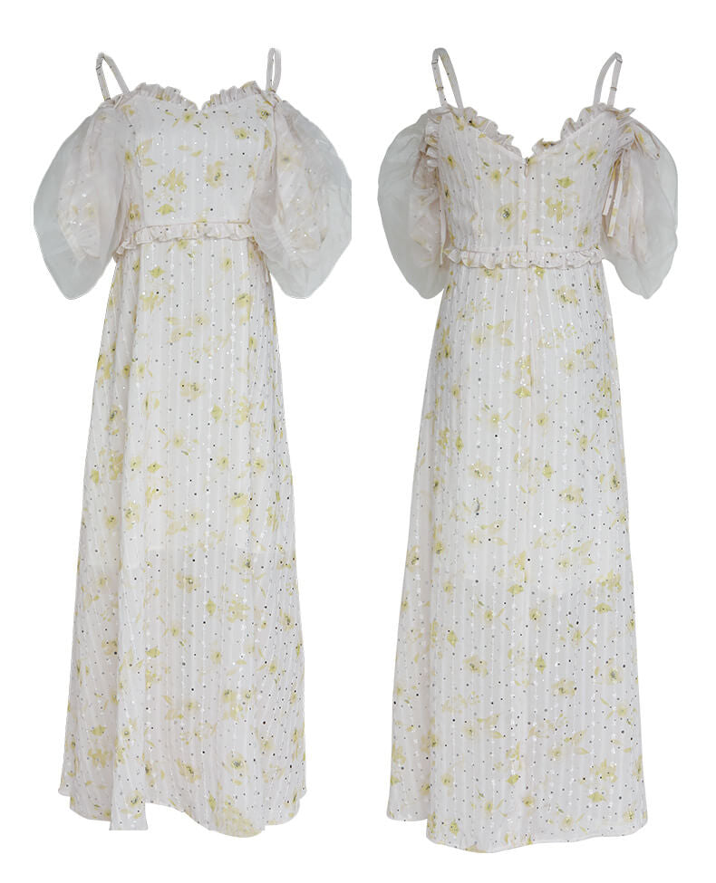 Glitter Flower 2way Dress