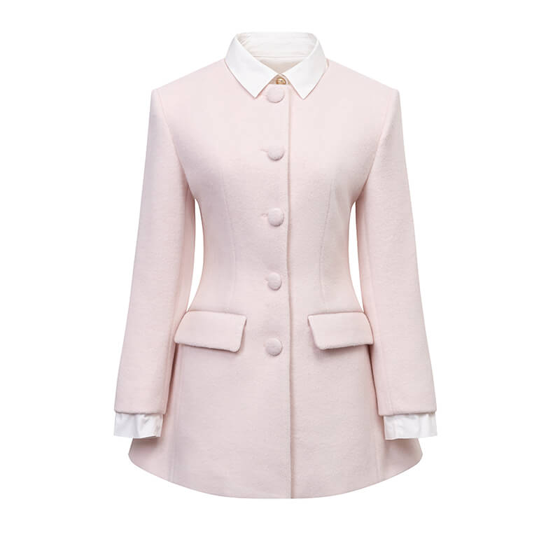 Pink Grace Silhouette Coat
