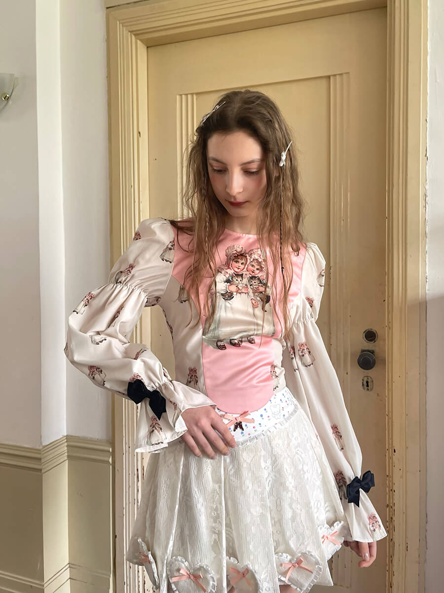Sugar Pop Heart Ribbon Skirt