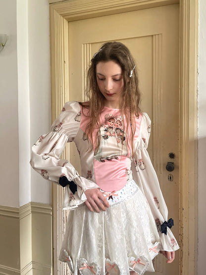 Sugar Pop Heart Ribbon Skirt