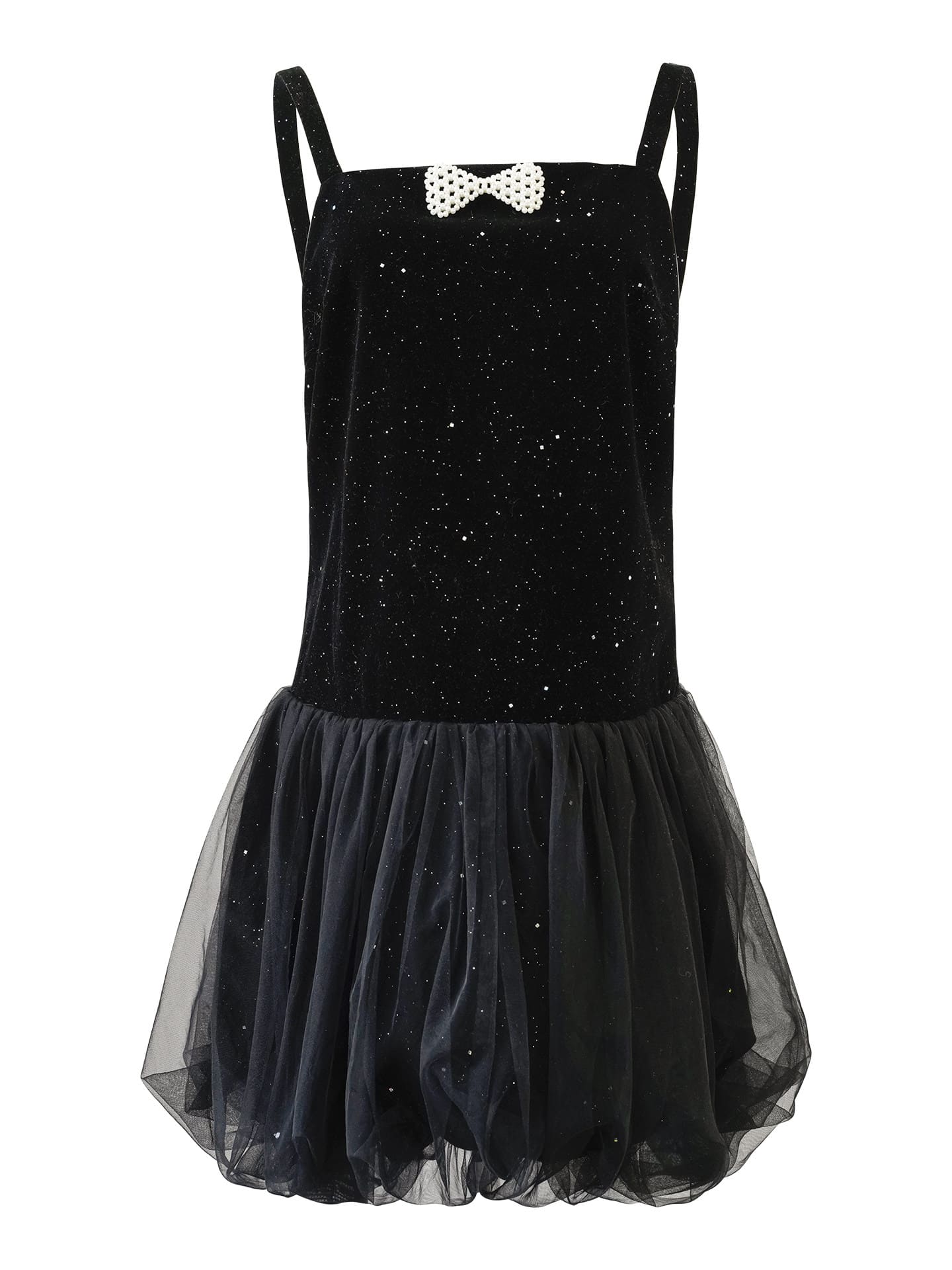 Twinkle Night Velvet Layered Dress
