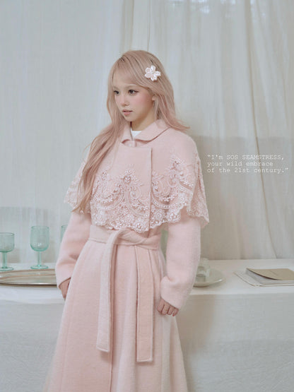 Blossom Lace Mantle Coat