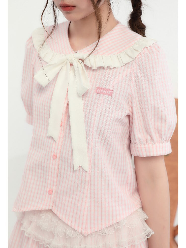 Candy lace gingham ribbon setup