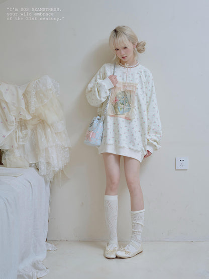 Dreamy Kitten Cameo Sweatshirt