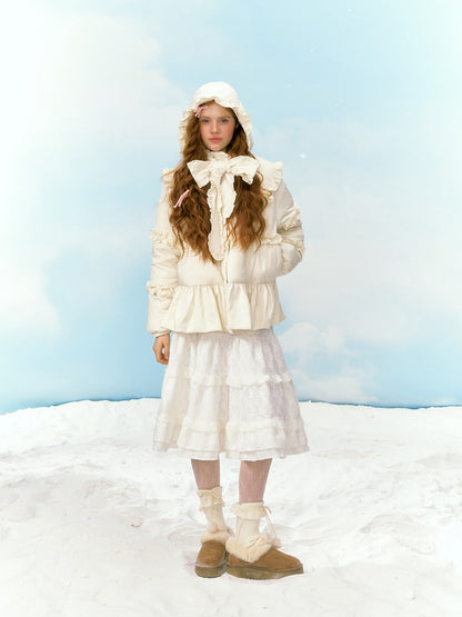 Dreamy Flounce Bow Down Jacket