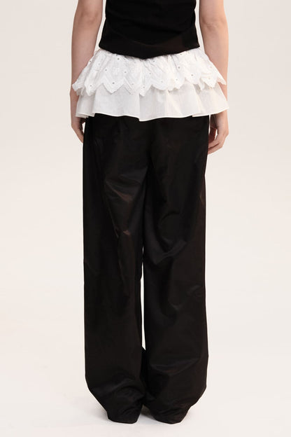 Tiered Frill Accent Pants