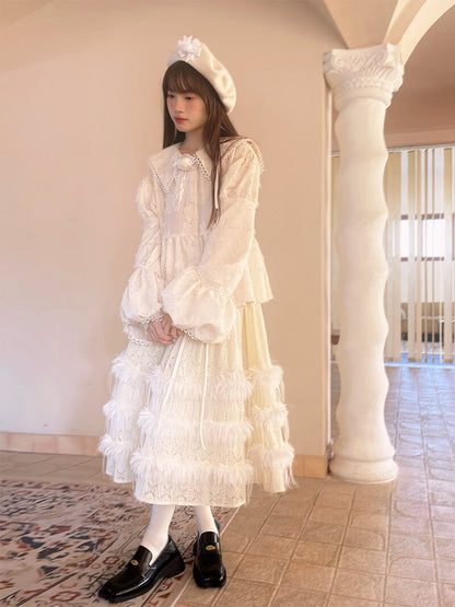 Feather Touch Romantic Blouse（全2色）