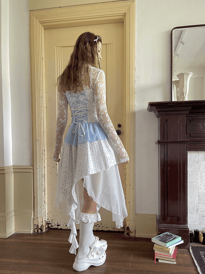 Frilly Bear Ribbon Camisole Dress（全2色）
