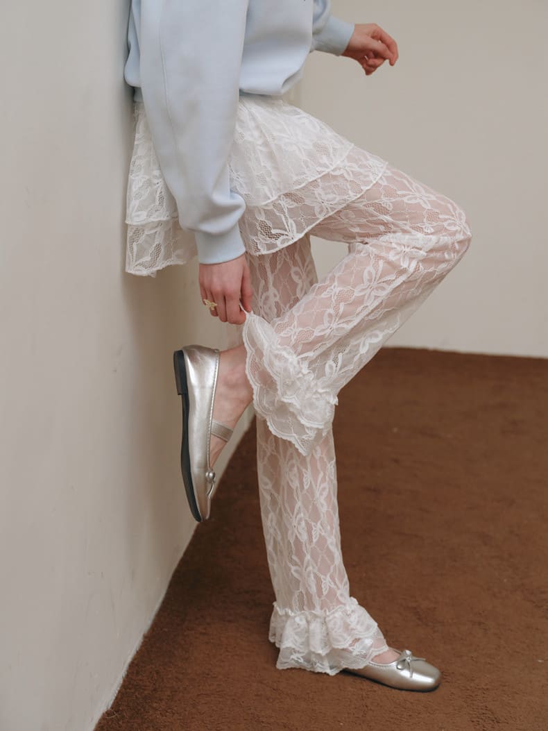 Sheer Romance Layered Pants