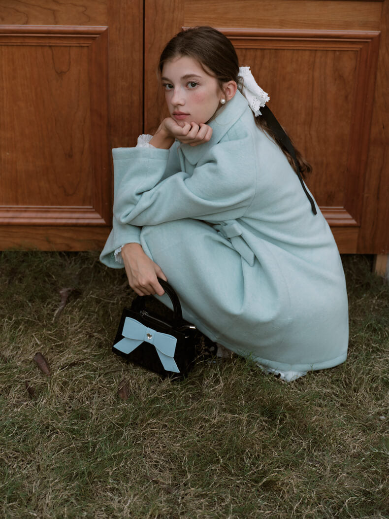 Mint Breeze Classic Flare Coat