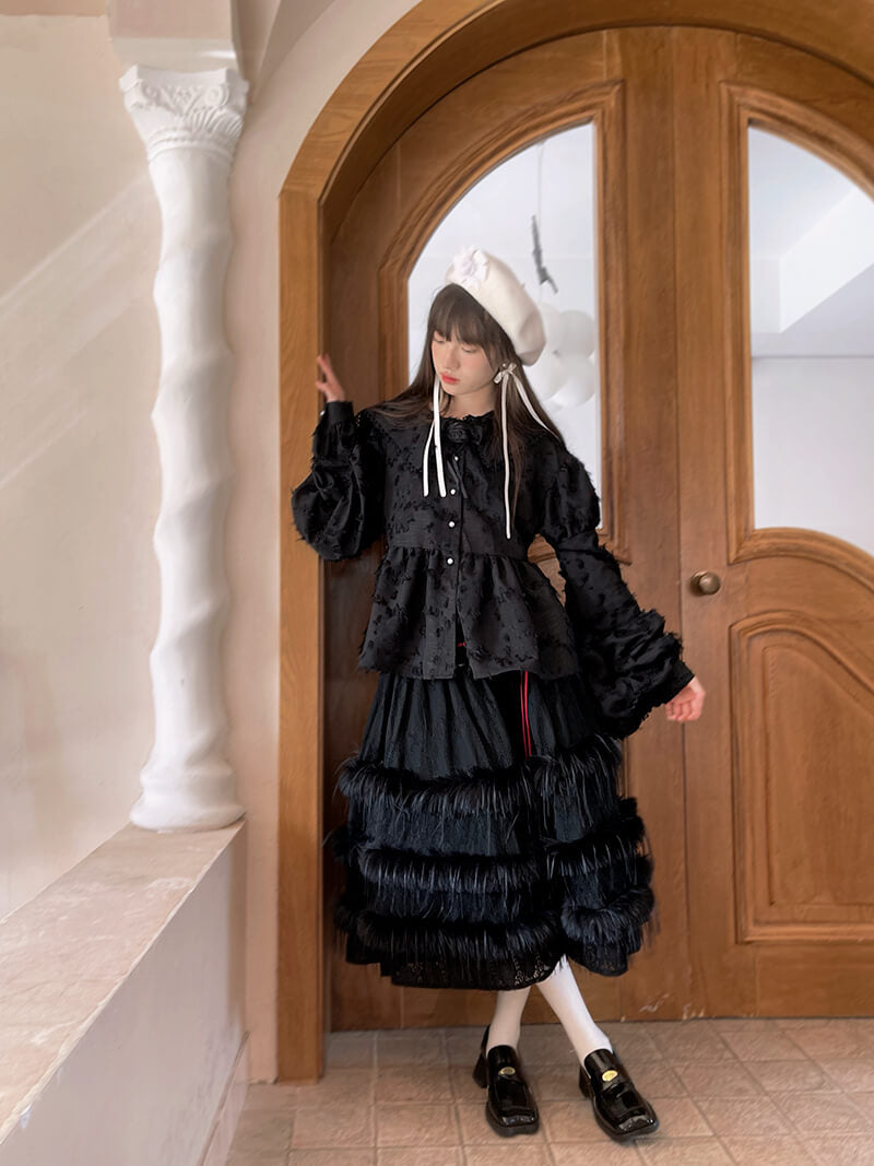 Feather Touch Romantic Blouse（全2色）