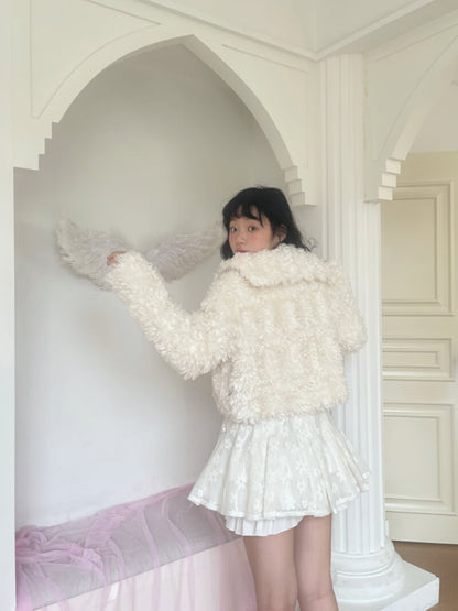 Sugar Fluff Ribbon Collar Jacket（全2色）