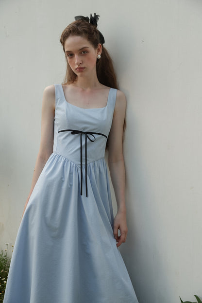 Elegant Ribbon Mode Camisole Dress（全2色）