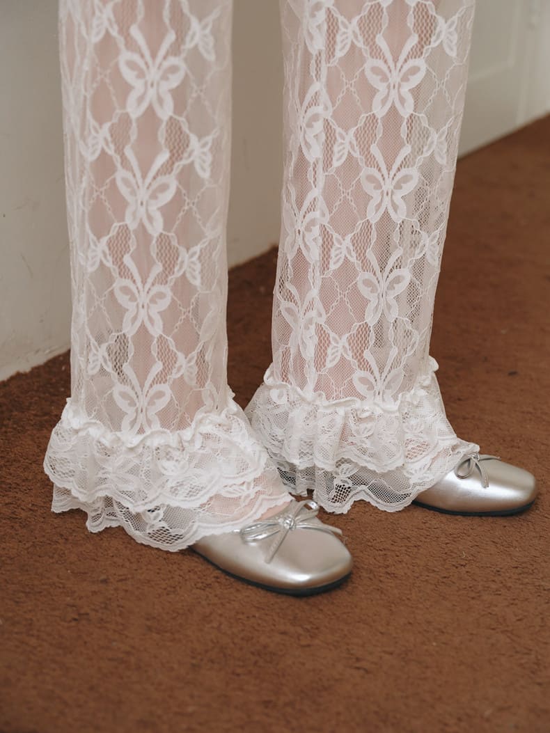 Sheer Romance Layered Pants