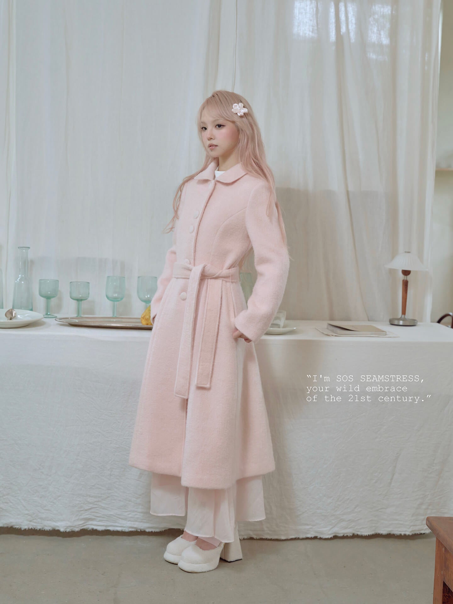 Blossom Lace Mantle Coat
