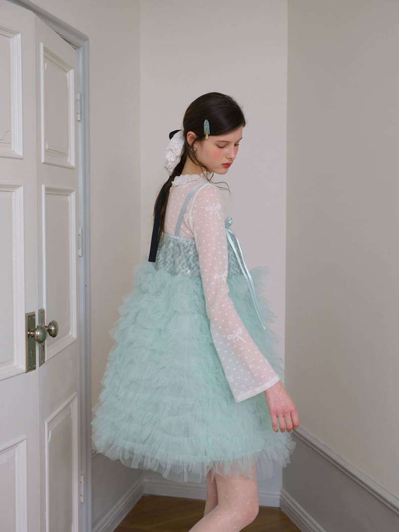 Elegant Sequin Tulle Camisole Dress