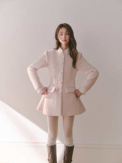 Pink Grace Silhouette Coat