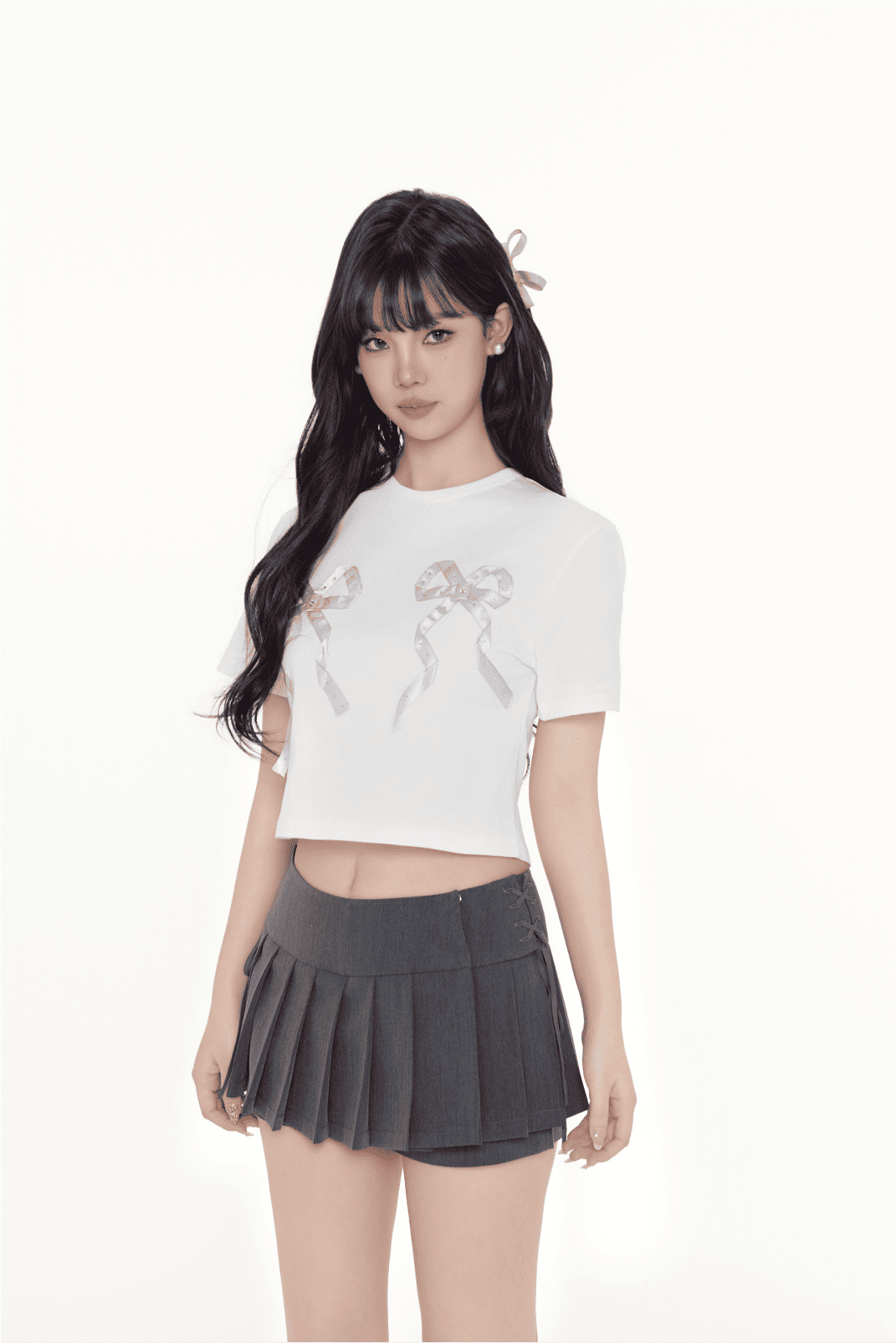 Sweet Double Ribbon T-shirt（全2色）