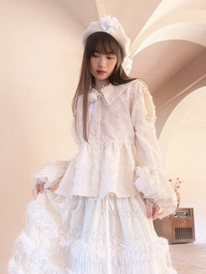 Feather Touch Romantic Blouse（全2色）