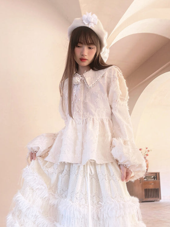 Feather Touch Romantic Blouse（全2色）