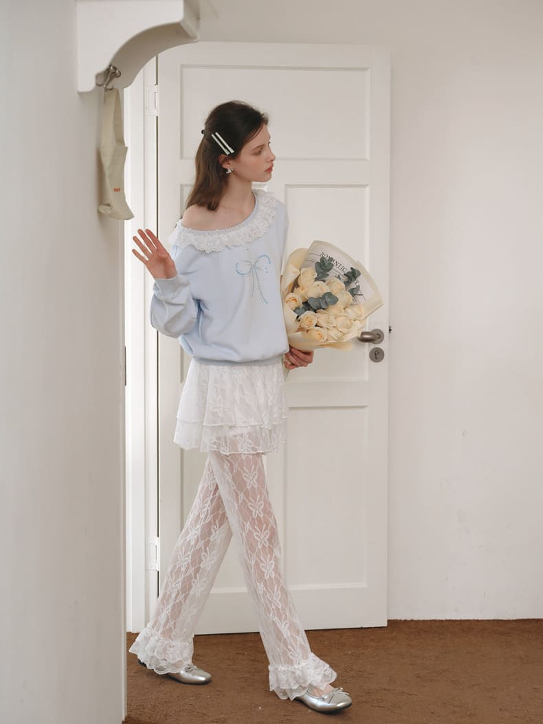 Sheer Romance Layered Pants