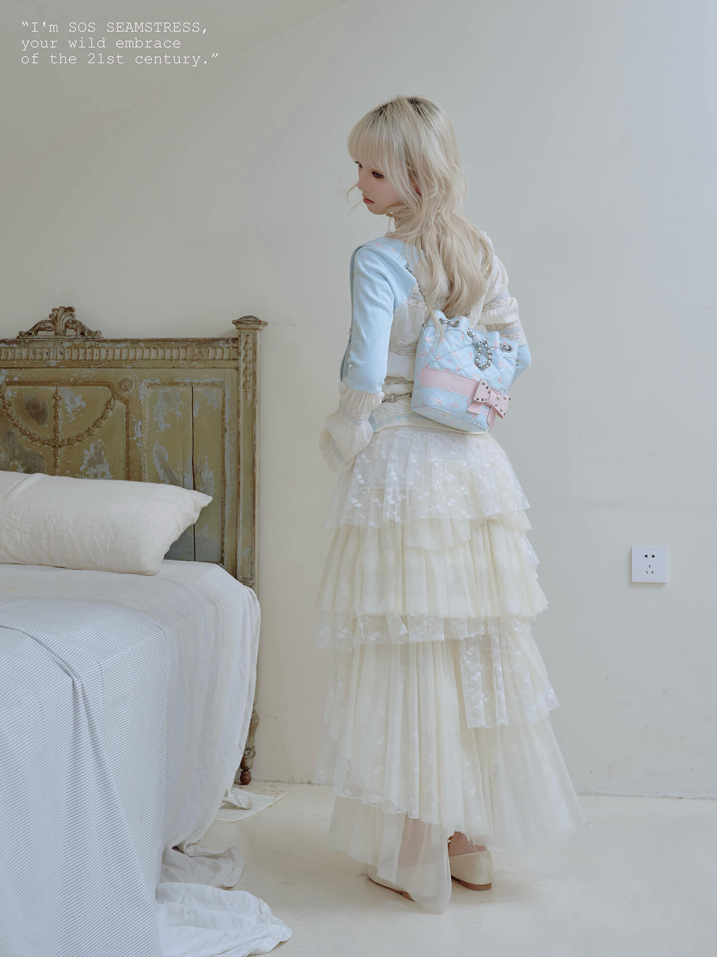 Celestial Lace Tiered Skirt