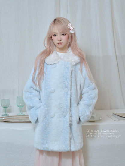 Frosty Mist Faux Fur Coat
