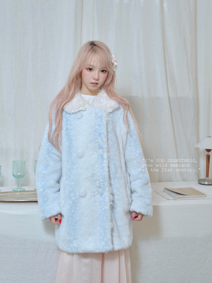 Frosty Mist Faux Fur Coat