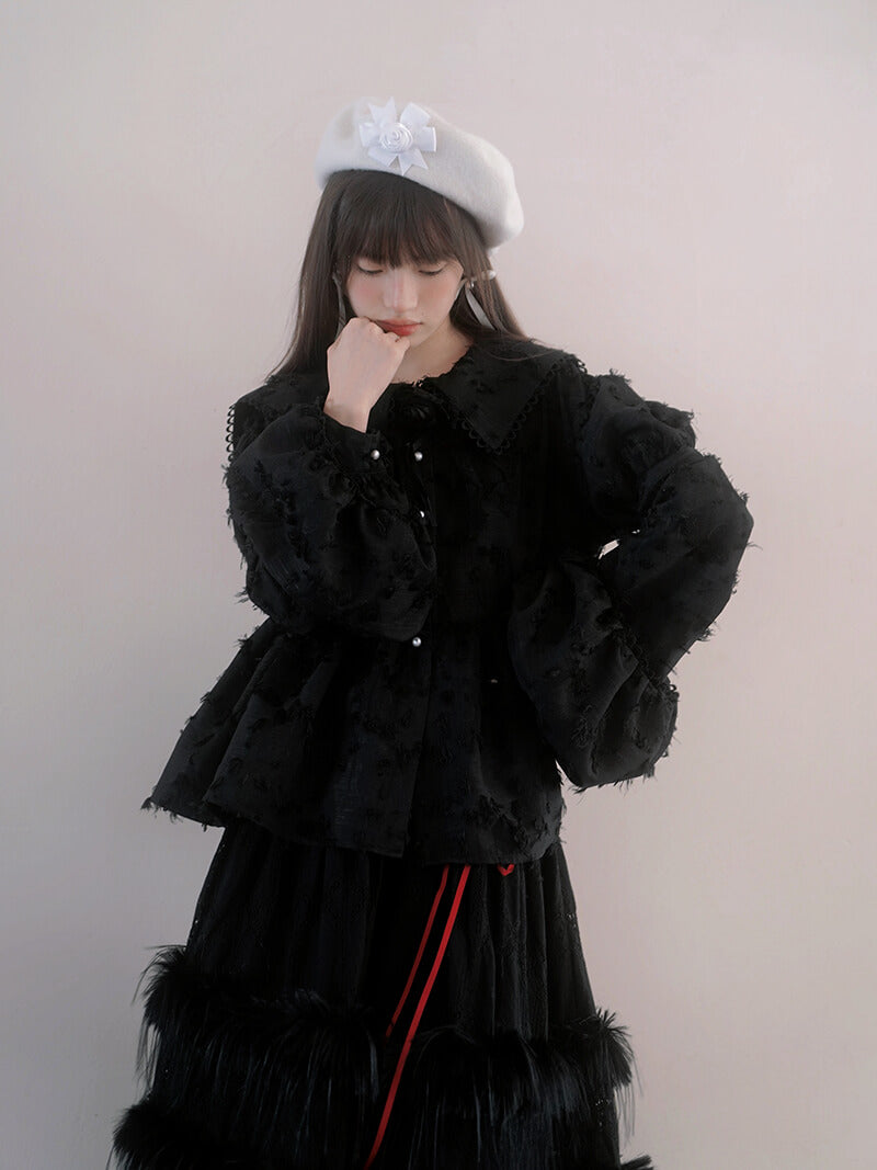 Feather Touch Romantic Blouse（全2色）