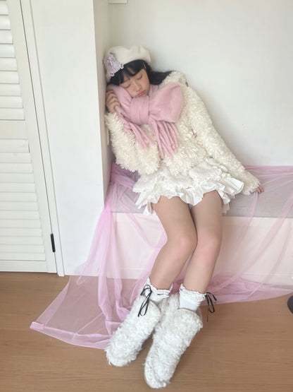 Sugar Fluff Ribbon Collar Jacket（全2色）