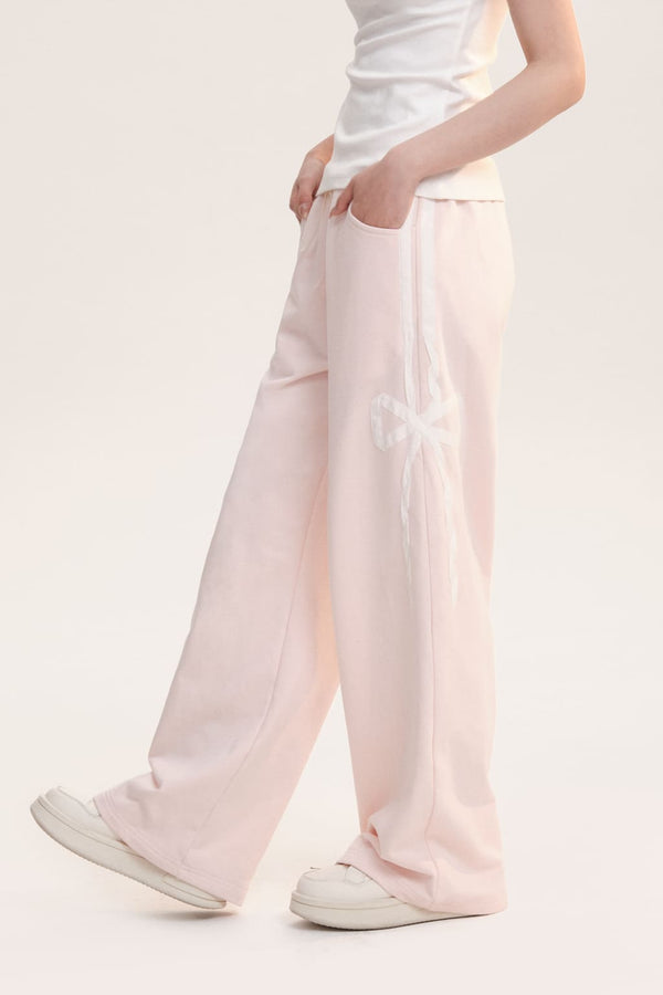 Asymmetry Ribbon Sweat Pants（全3色）