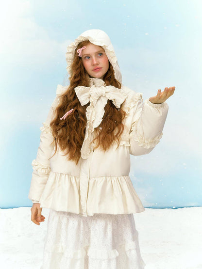 Dreamy Flounce Bow Down Jacket